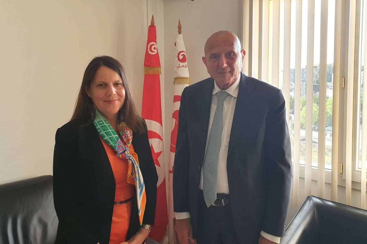 Ahmed Nejib Chebbi s’entretient avec la Chargée des affaires à l’ambassade des USA en Tunisie