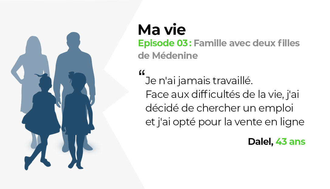 Ma vie: Couple avec deux filles de Médenine