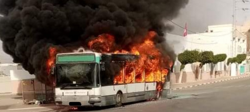 Tunisie – Bizerte : Incendie dans un bus scolaire