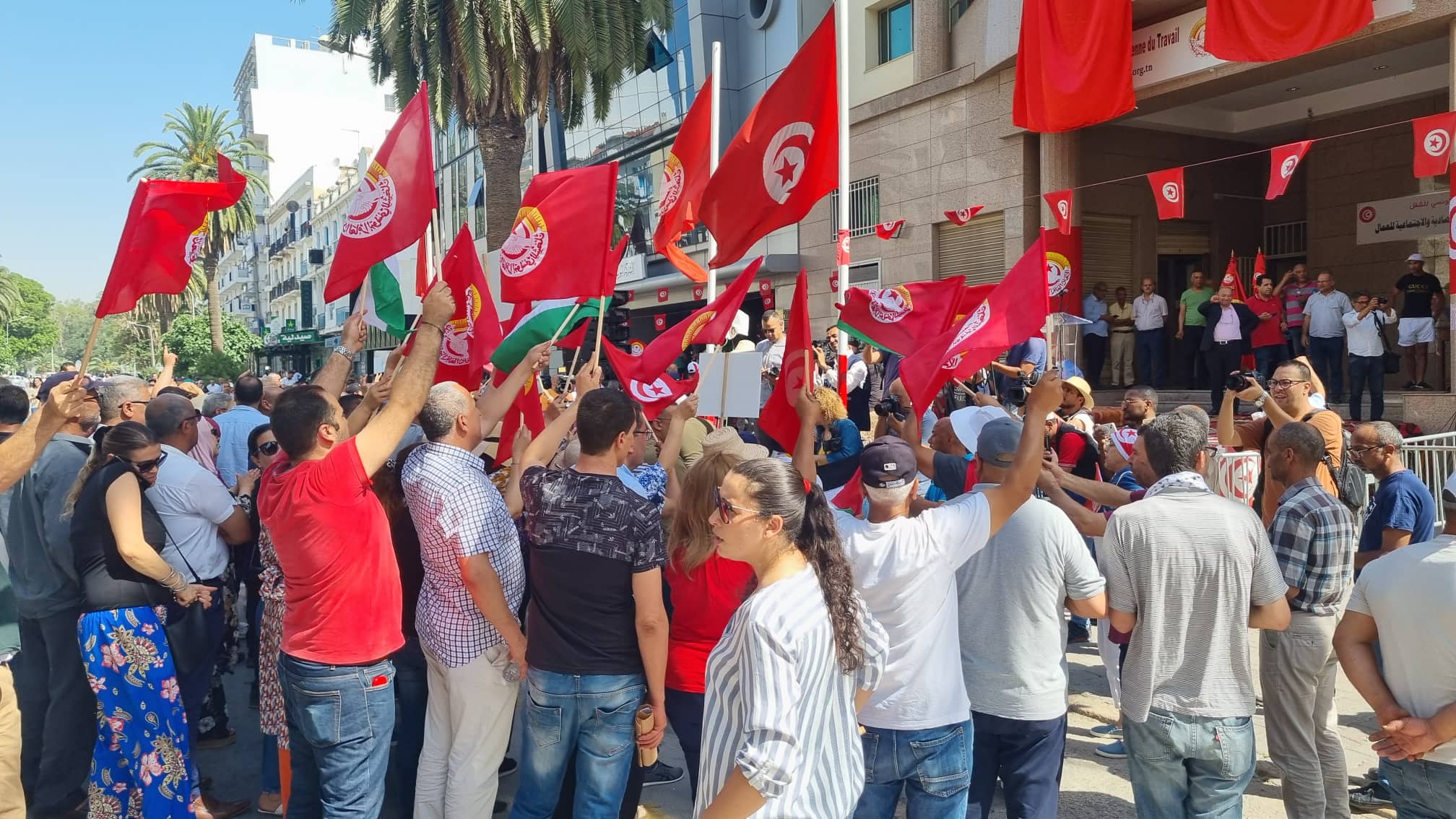La Fédération générale palestinienne des syndicats  soutient la grève de l’UGTT