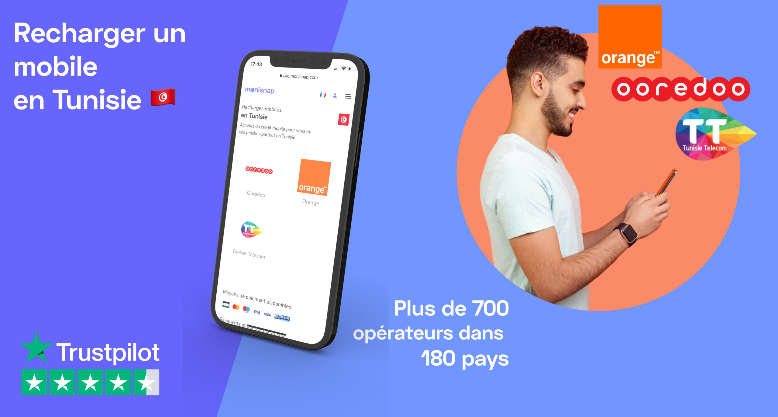 Comment recharger un mobile en Tunisie en moins de 1min et 100% en ligne ?