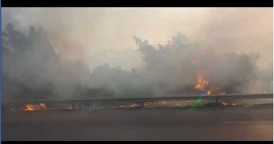 Tunisie – Perturbation du trafic sur l’autoroute A1 à cause des fumées d’incendie