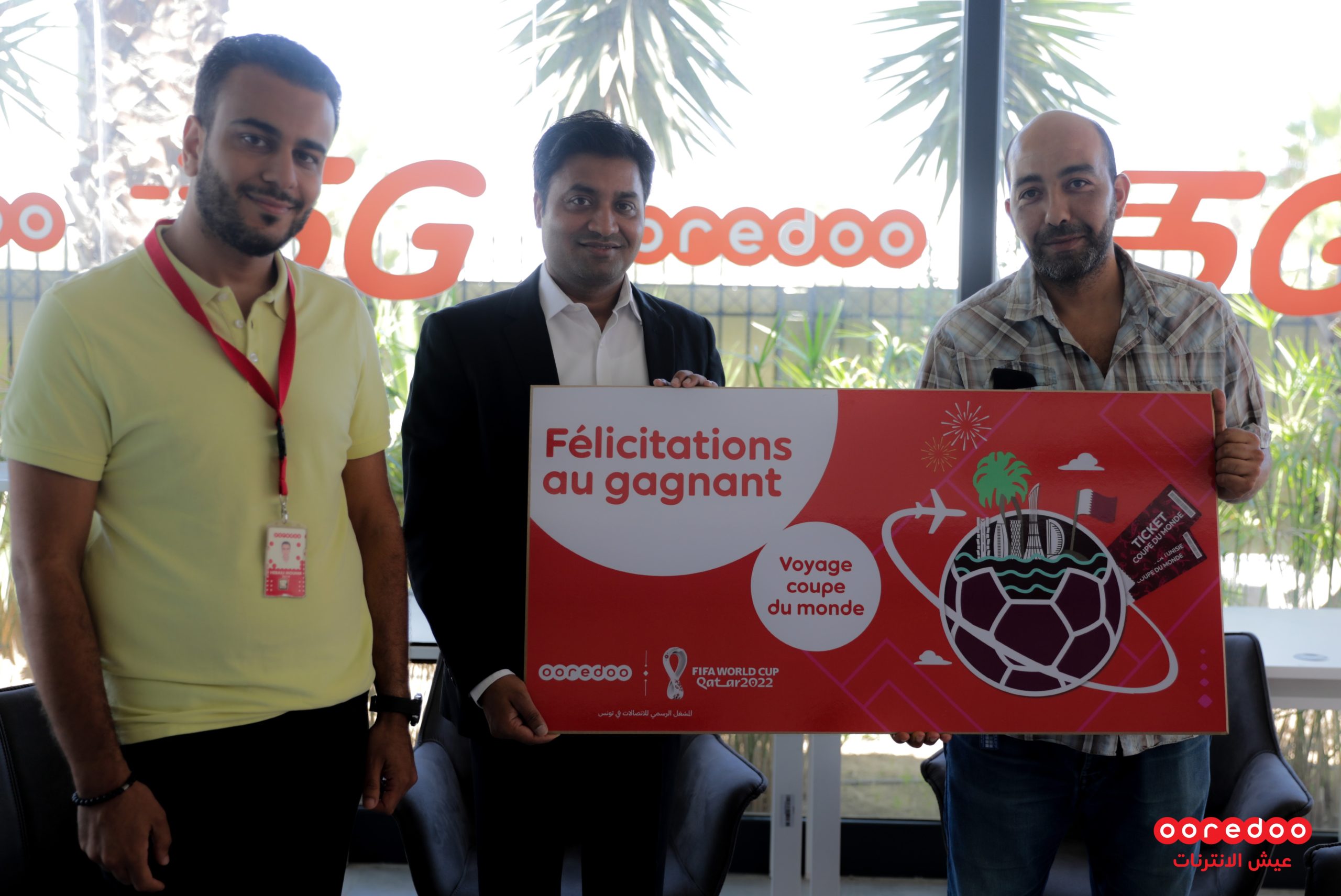 Ooredoo annonce le premier heureux gagnant du jeu de recharge « Coupe du monde »