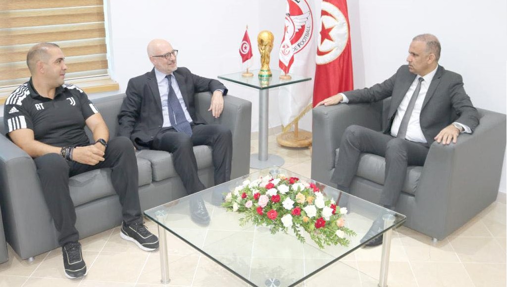 Tunisie : L’ambassadeur italien rencontre Wadie Jary président de la FTF
