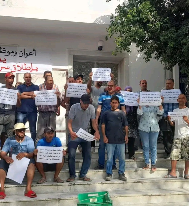 Nabeul : Les agents de la municipalité de Korba protestent (Photos)