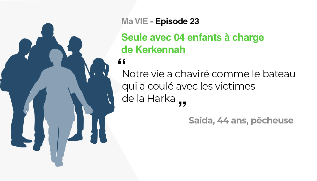 Ma vie: Seule avec 04 enfants à charge de Kerkennah