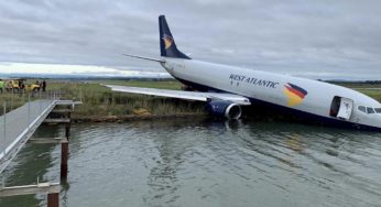 France : Un avion rate son atterrissage et finit dans un étang