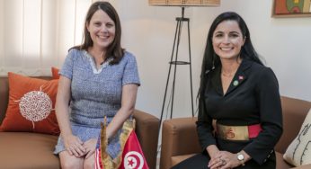Tunisie – Olfa Hamdi rencontre la chargée de l’ambassade des USA