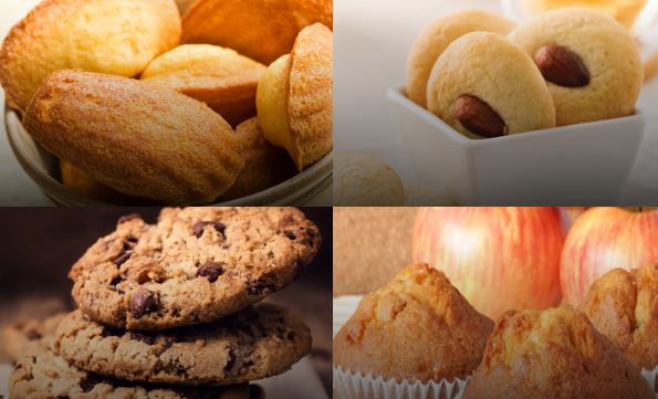 Recettes : Goûters pour l’école ( Madeleines au chocolat, Sablés aux amandes, Cookies aux pépites de chocolat, Muffins aux pommes ..)