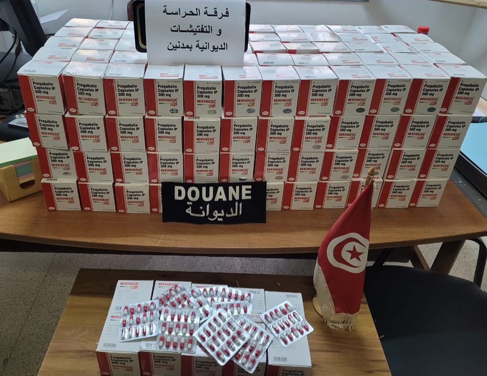 Douane : Saisie d’une importante quantité de comprimés stupéfiants (Photo)