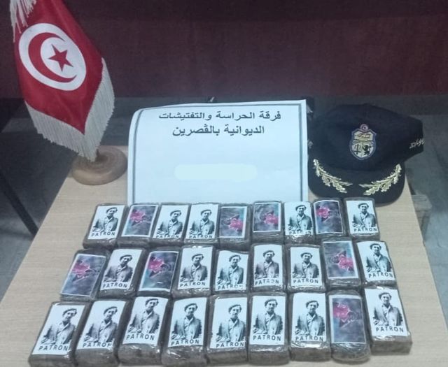 Kasserine: Saisie de 27 plaquettes de résine de cannabis (Photo)