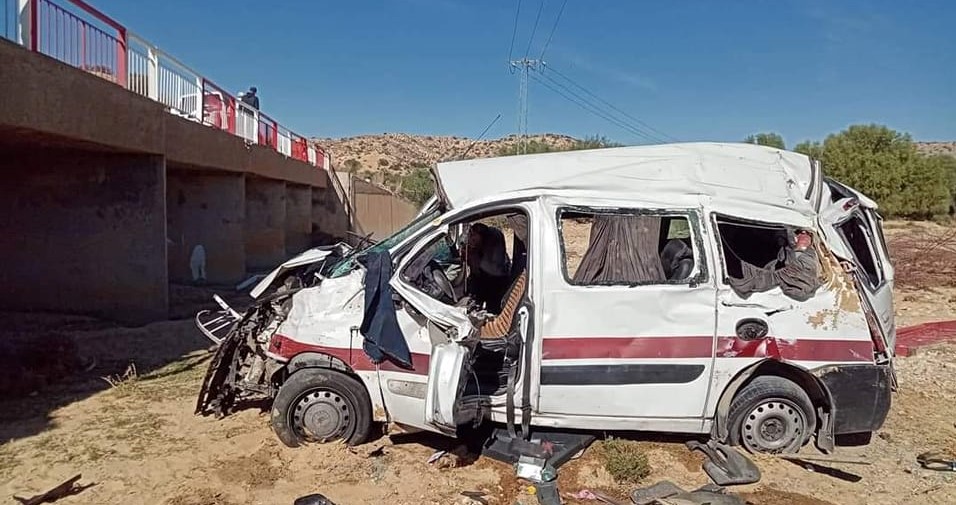 Tunisie – Kairouan : Un décès et sept personnes blessées dans l’accident d’une voiture de louage