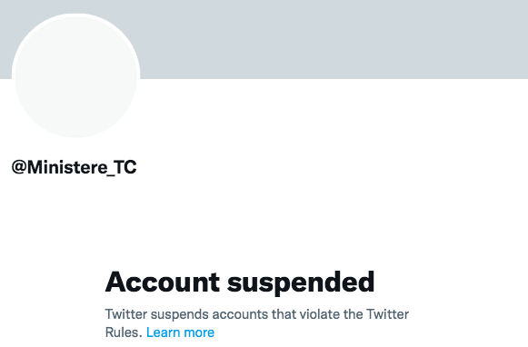 La dernière : Le compte officiel du ministère des technologies suspendu pour violation des règles