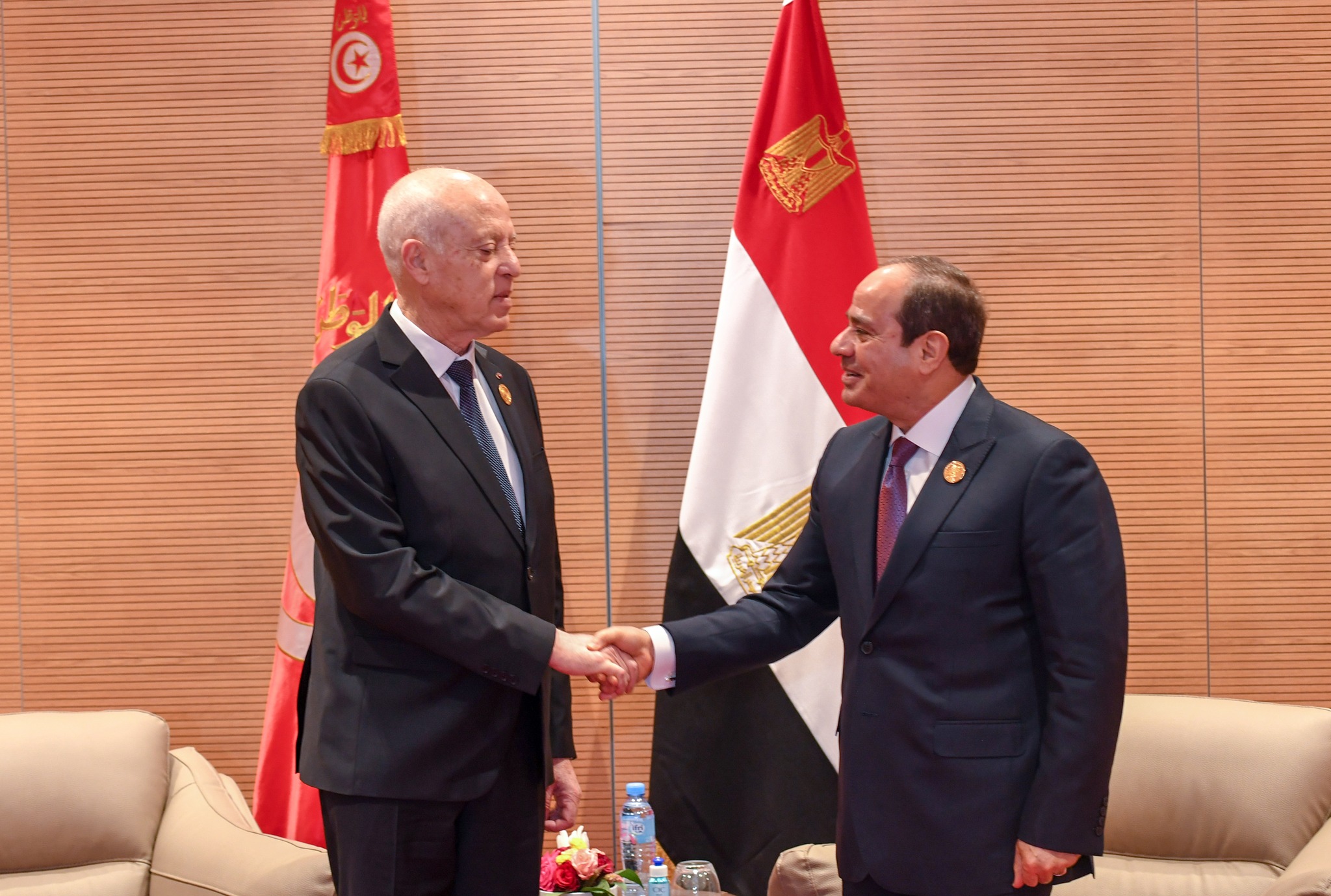 Sommet de la Ligue arabe: Kais Saïed s’entretient avec son homologue égyptien