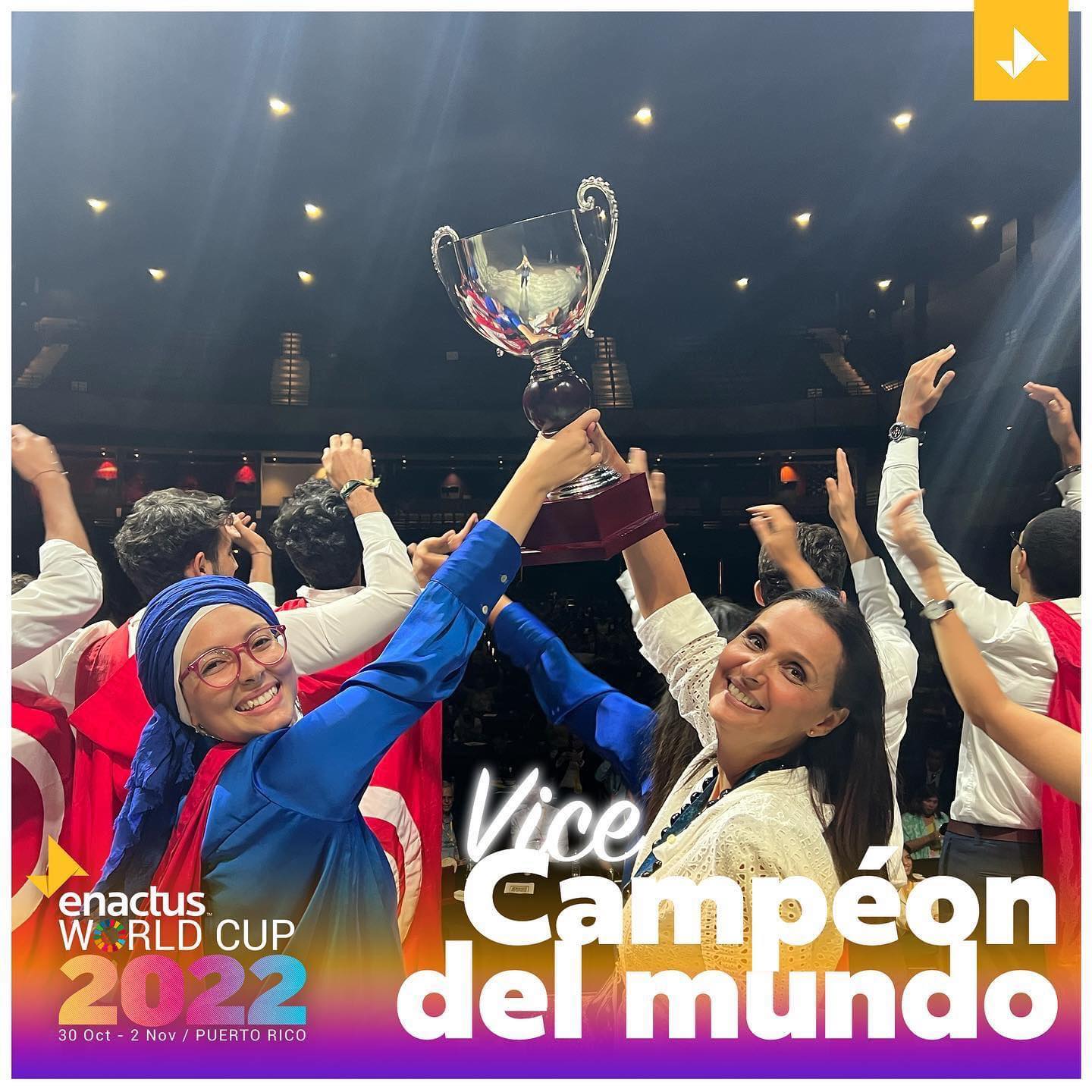 Enactus Tunisie Vicechampionne de la Enactus World Cup 2022 Tunisie