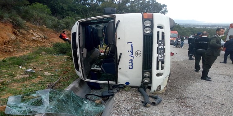 Tunisie – Sidi Hassine : Six blessés dans le dérapage d’un bus
