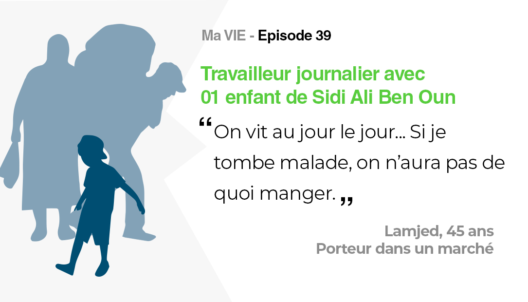 Ma vie: Travailleur journalier avec 01 enfant de Sidi Ali Ben Oun