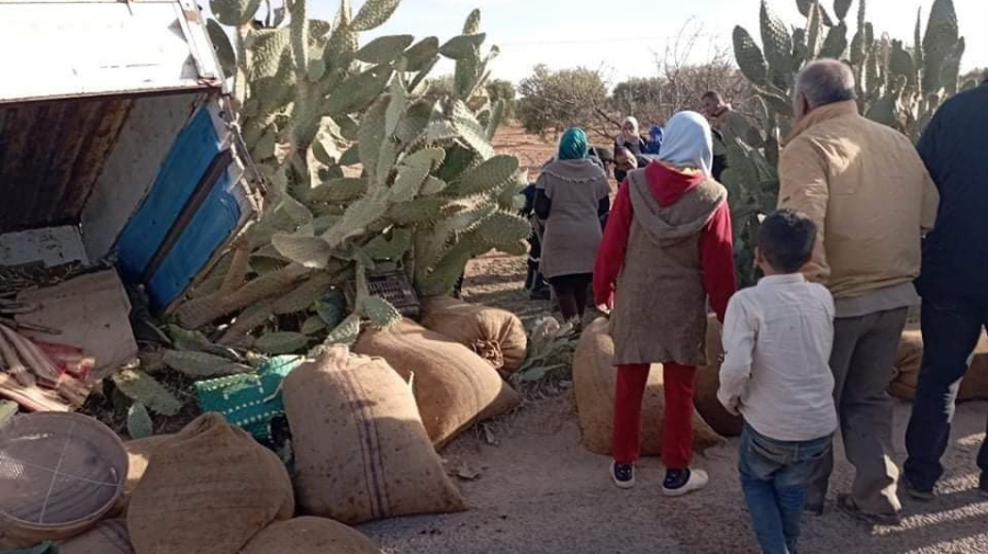 Tunisie – Sidi Bouzid : Cinq ouvrières agricoles blessées dans un accident de la route