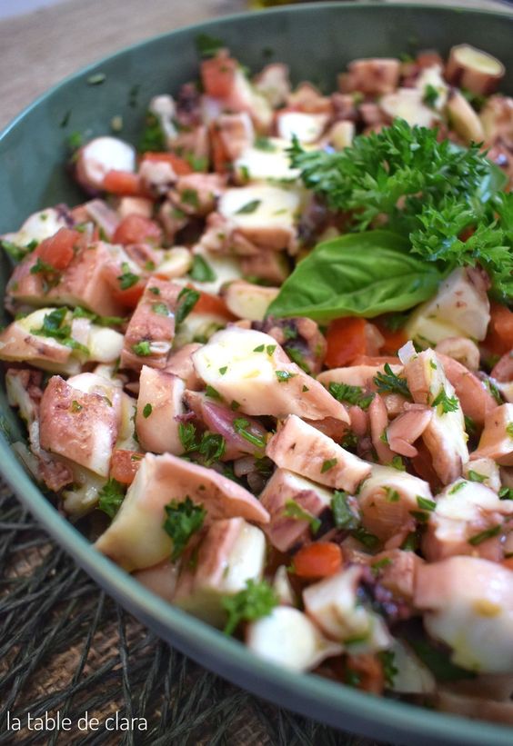 Recette : Salade de poulpes