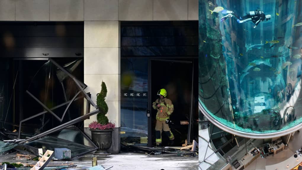 Berlin : Deux blessés dans l’explosion du plus grand aquarium cylindrique au monde