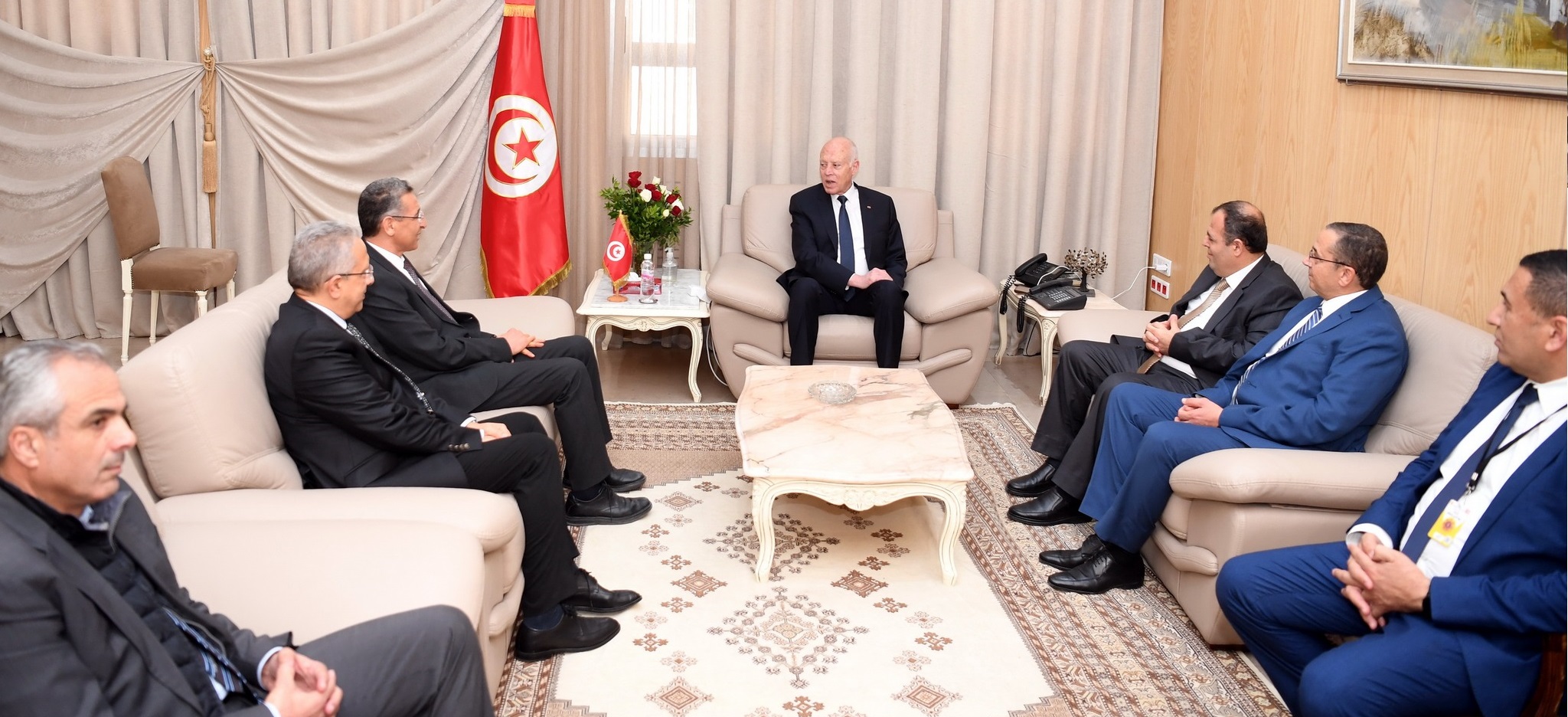 Tunisie – Saïed en visite au siège du ministère de l’intérieur