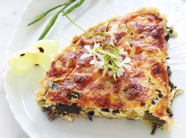 Recette : Quiche au thon & champignons