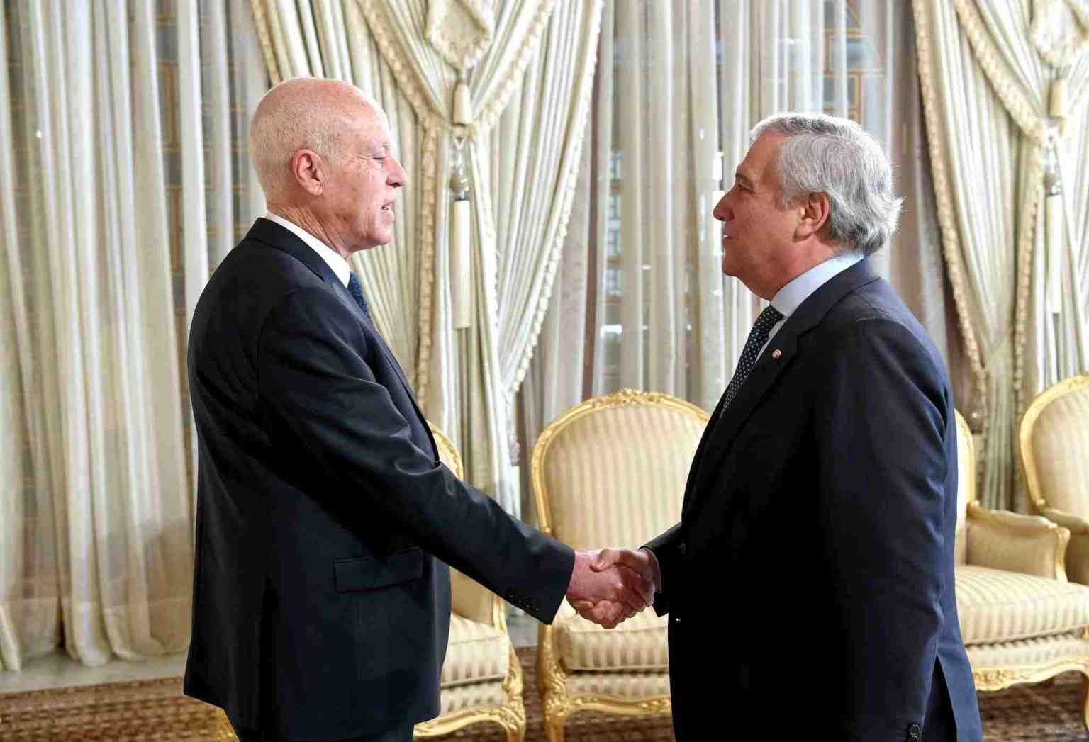 La lutte contre l’immigration clandestine objet d’une rencontre entre Saïed et Antonio Tajani