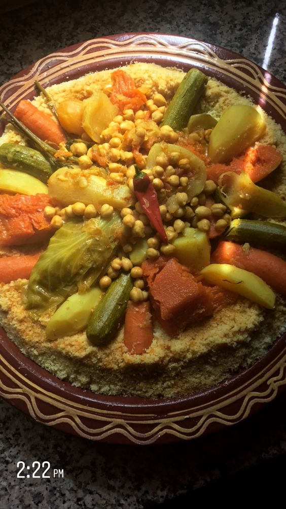 Recette : Couscous aux légumes