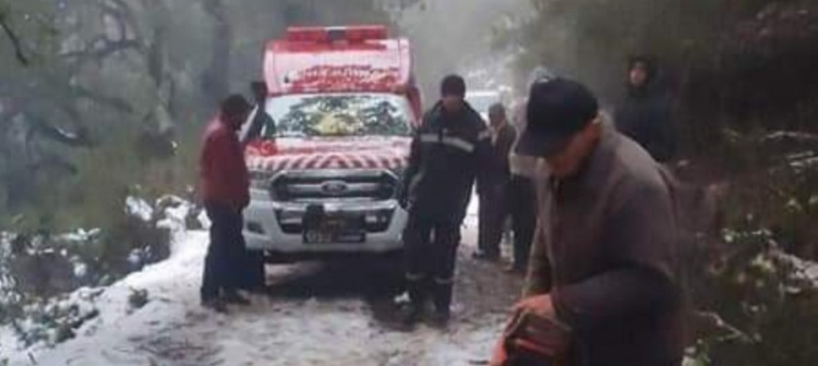 Tunisie – Aïn Draham : Une famille relogée après effondrement de sa maison sous la neige