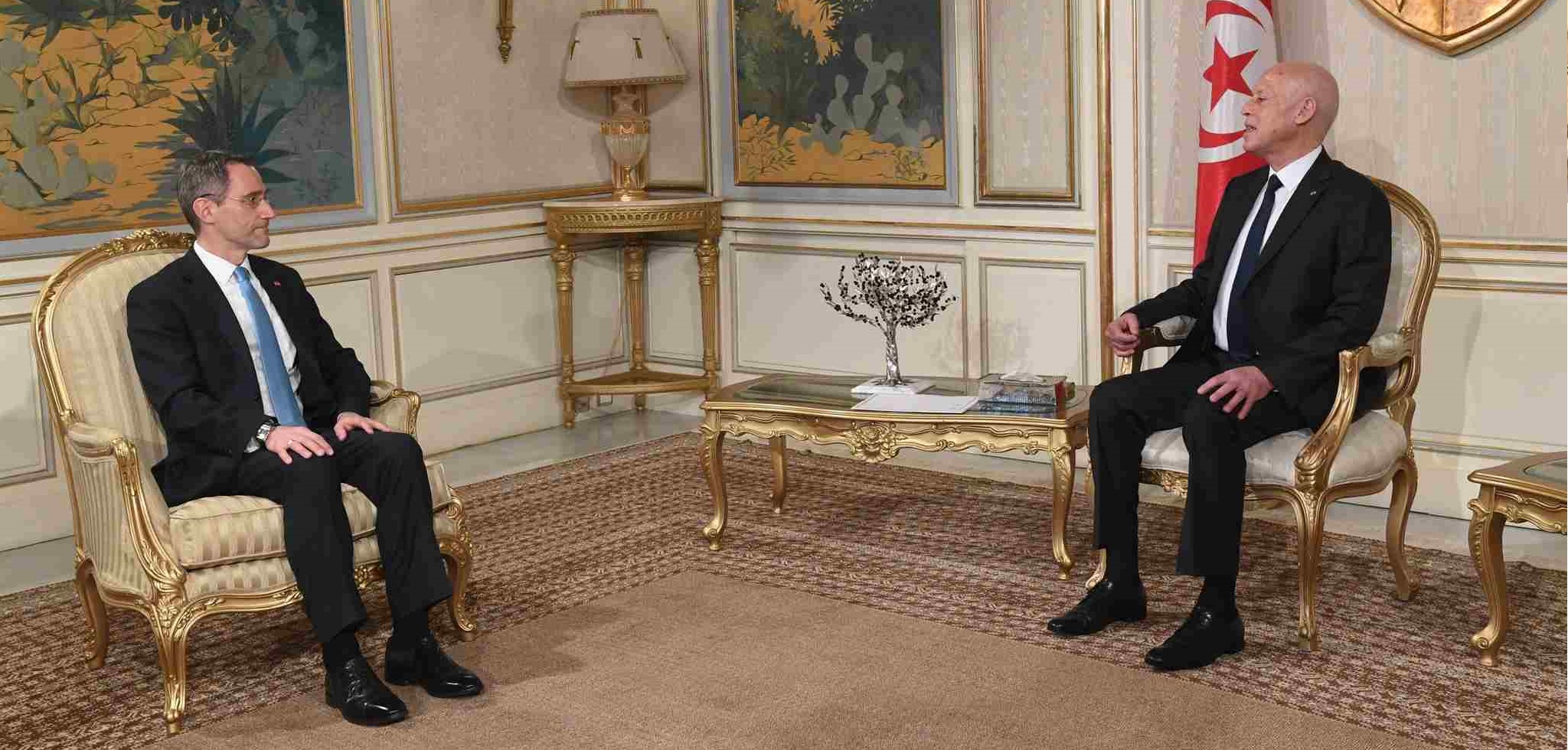 Tunisie – Le nouvel ambassadeur US reçu par Kaïs Saïed