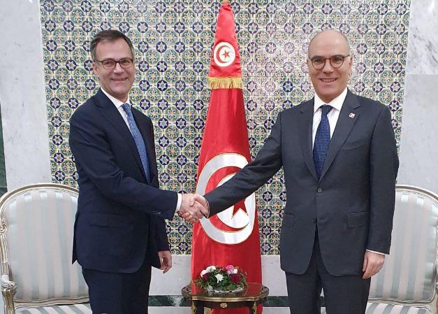 Le renforcement des relations tuniso-italiennes objet d’une rencontre entre Nabil Ammar et Fabrizio Saggio