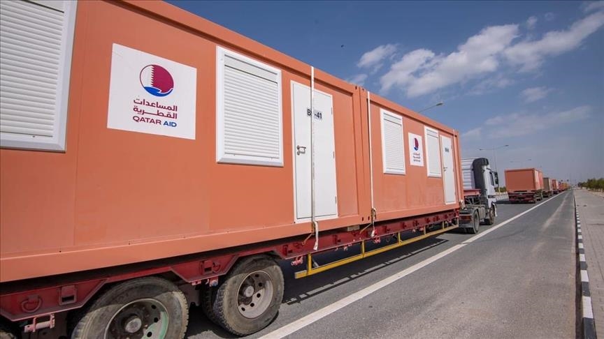 La Qatar envoie des mobile-homes utilisés lors de la coupe du monde en Turquie