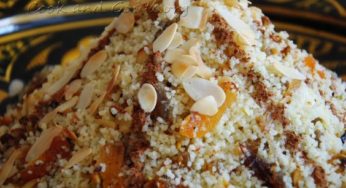 Recette : couscous “mesfouf” aux raisins secs