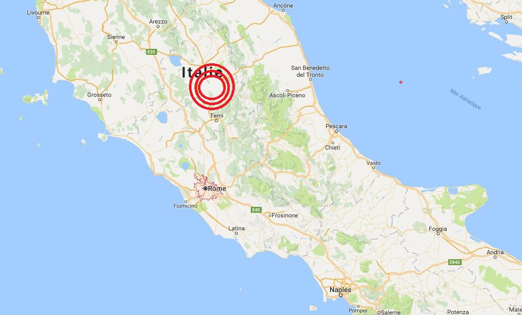 Un séisme de magnitude 4.4 frappe le centre de l’Italie