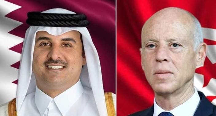 La coopération entre la Tunisie et le Qatar au centre d’un entretien téléphonique entre Saïed et Tamim