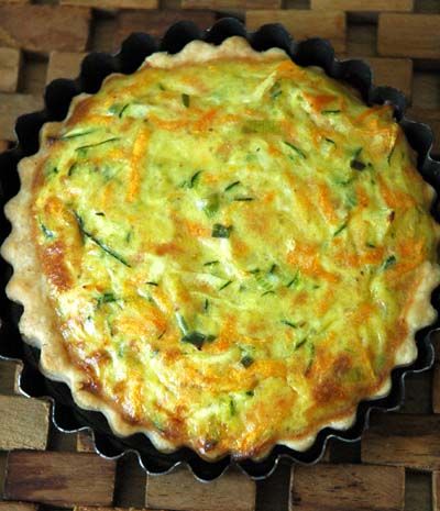 Recette : Quiche aux courgettes