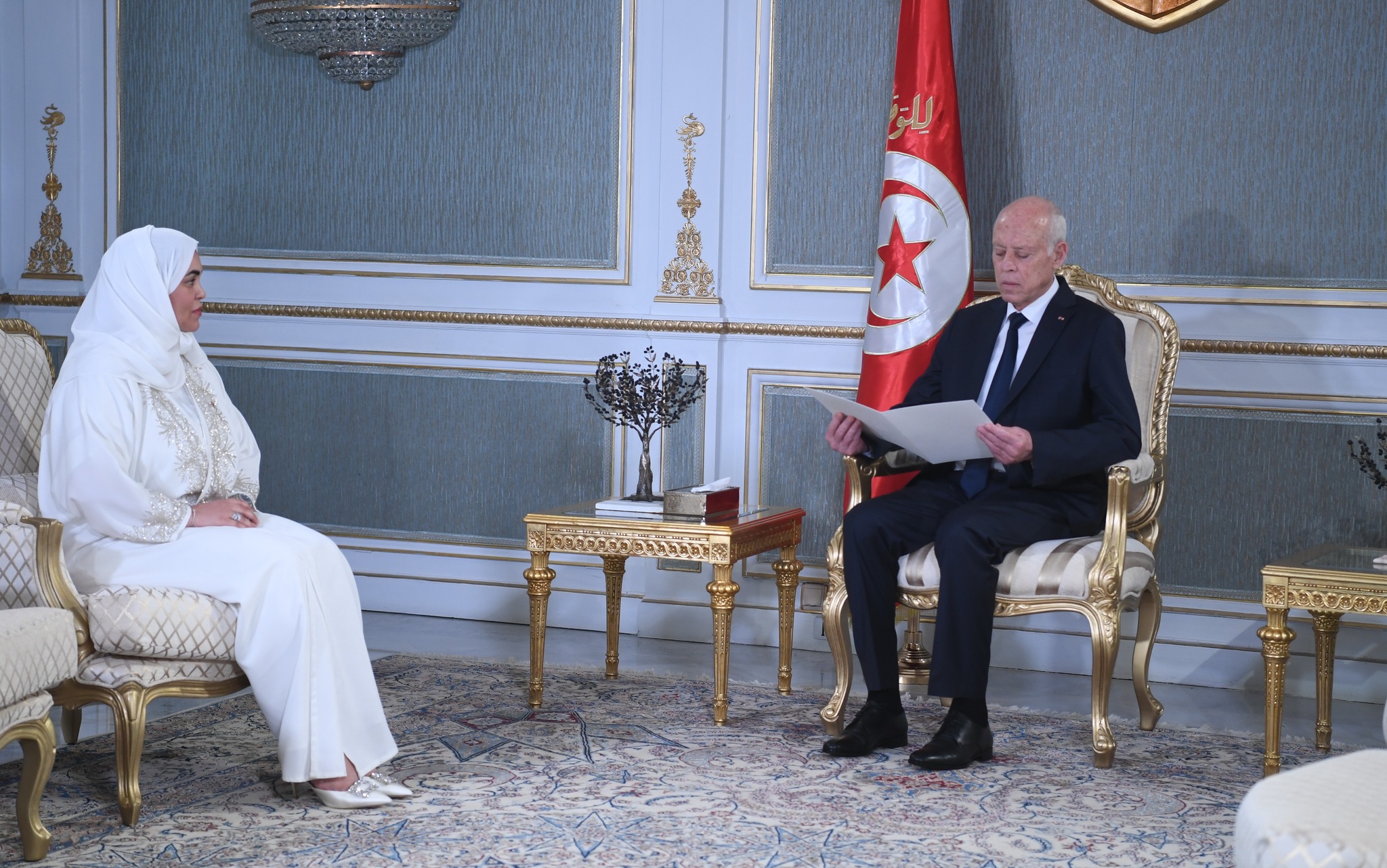 Tunisie: Kaïs Saïed reçoit l’ambassadrice des Emirats arabes unis