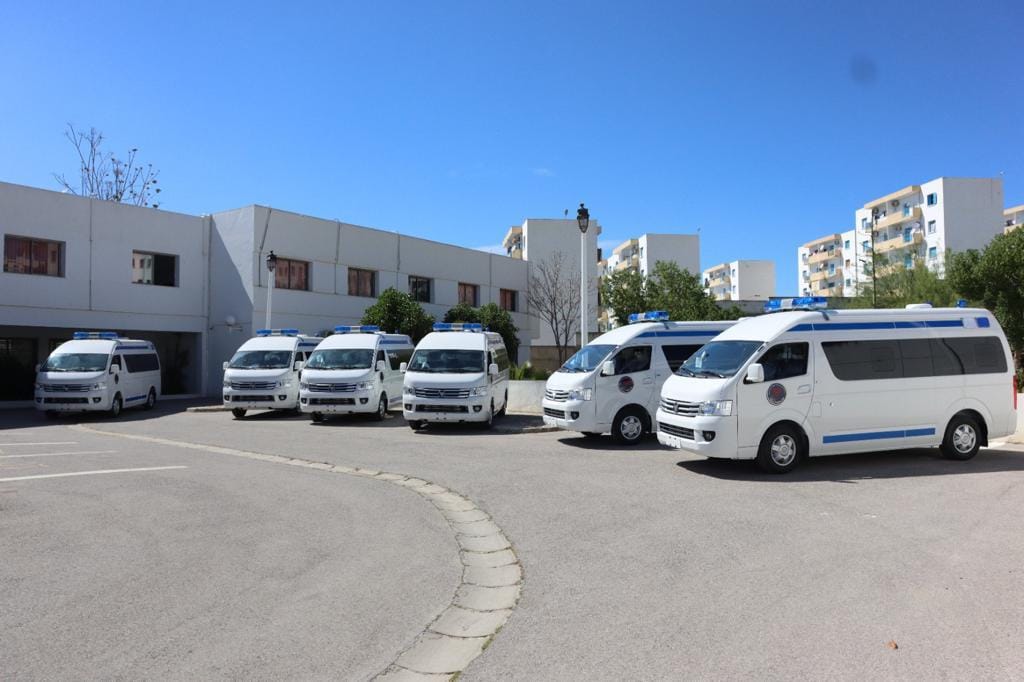 La Tunisie reçoit un don chinois de 6 ambulances