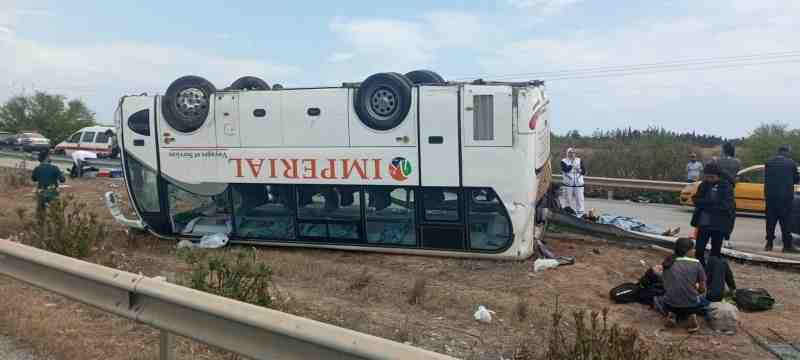 Tunisie – Autoroute A1 : Plusieurs blessés dans le renversement de deux bus