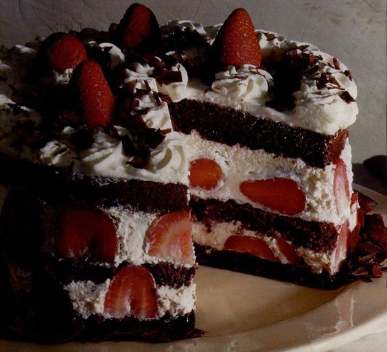 Recette : Gâteau forêt-noire aux fraises