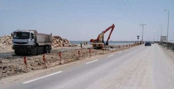 Tunisie – Avancement des travaux de dédoublement de la chaussée romaine Djerba – Zarzis
