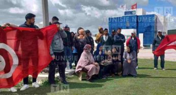 Béja: Des agents contractuels de Tunisie Autoroutes protestent après leur révocation [Vidéo]
