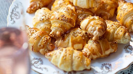 Recette Mini-croissants au jambon