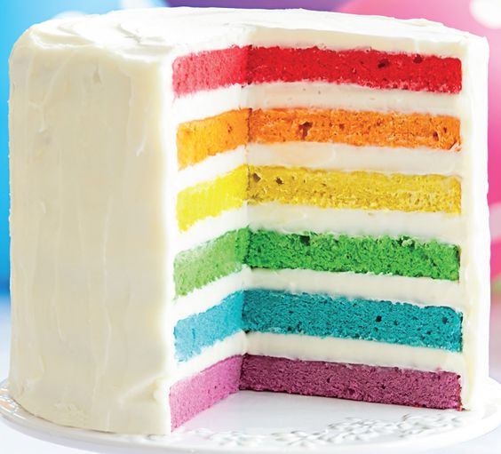 Recette Rainbow cake