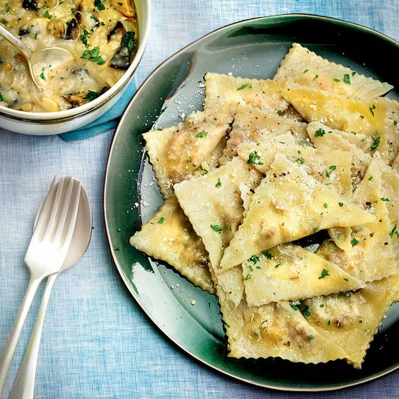 Recette Raviolis à la crème fraîche