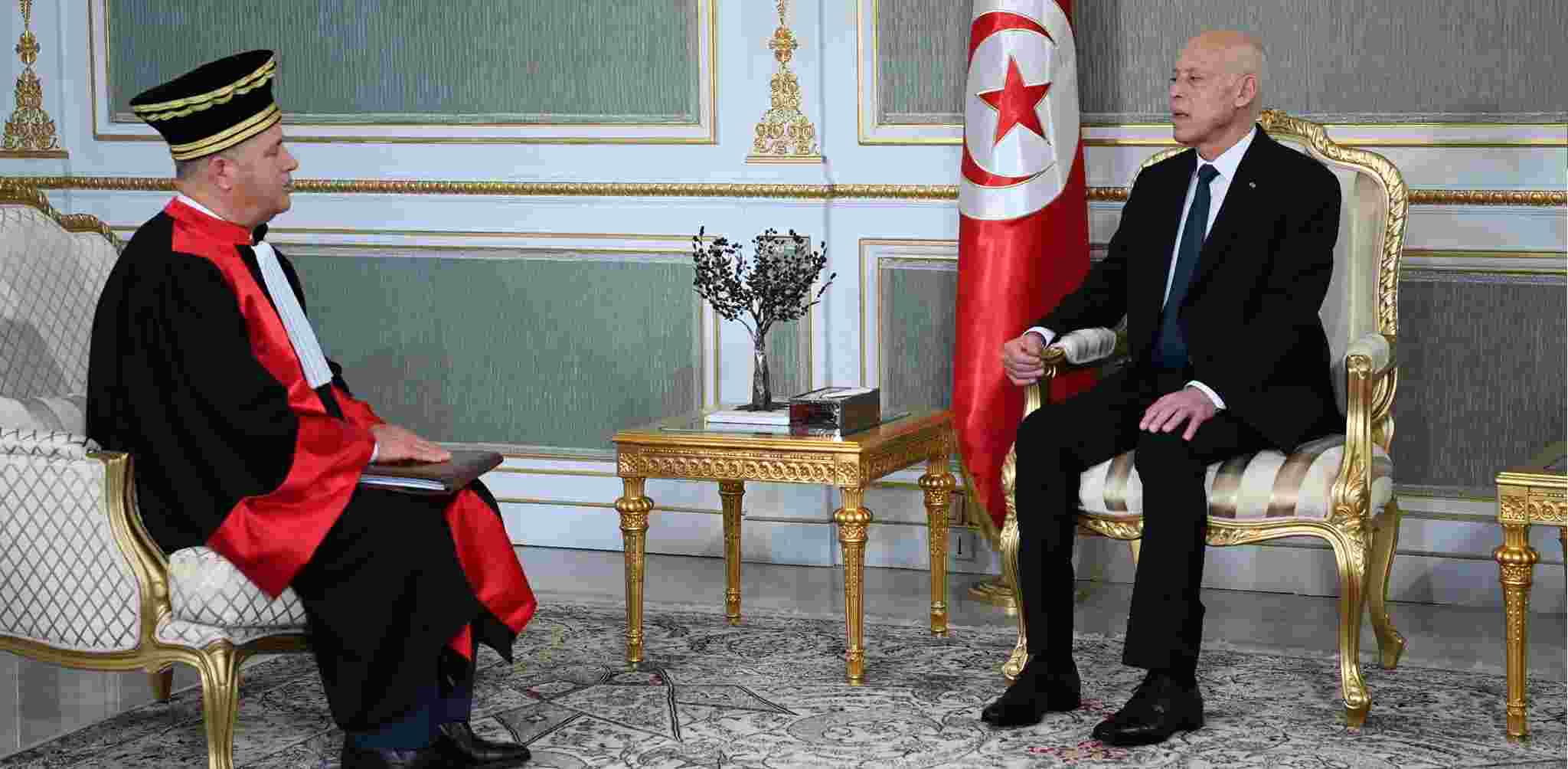 Tunisie – Saïed s’entretient avec le président du haut conseil provisoire de la magistrature