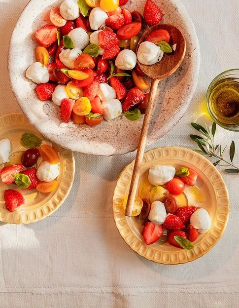 Recette Salade caprese sucrée-salée