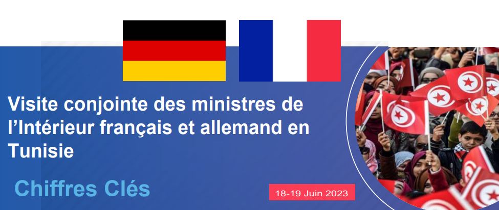 Visite conjointe des ministres de l’Intérieur français et allemand en Tunisie