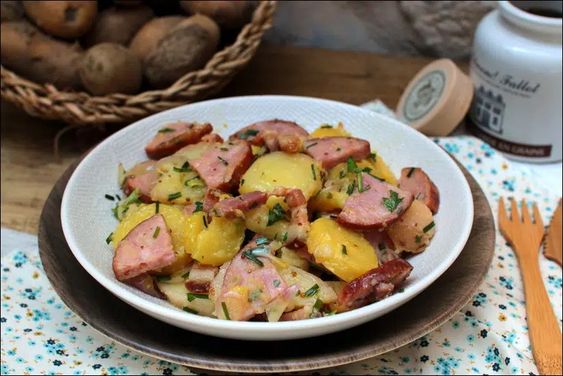 La recette simple et économique : salade jambon et pommes de terre !