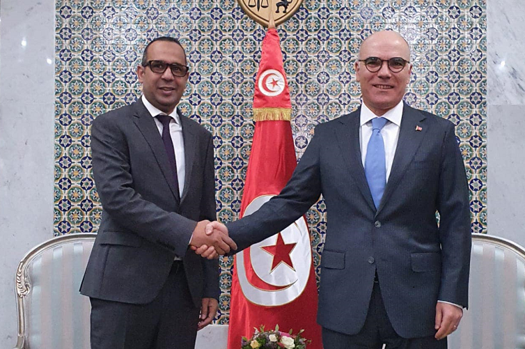 Rencontre entre Nabil Ammar et Daman Hamarm Ambassadeur de la République de Mauritanie